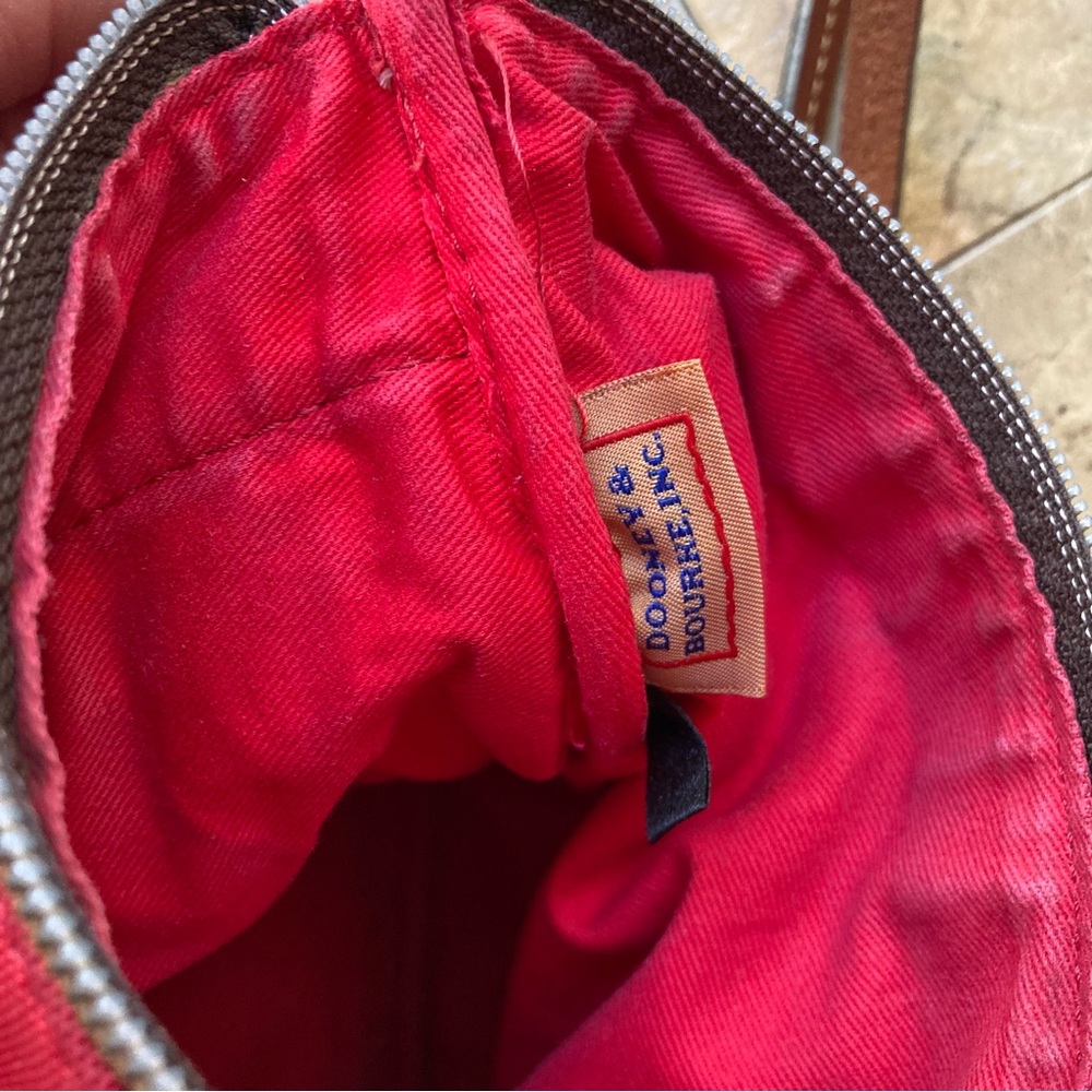 Dooney&Bourke nylon north south triple zip  Red Crossbody Bag - Picture 7 of 14